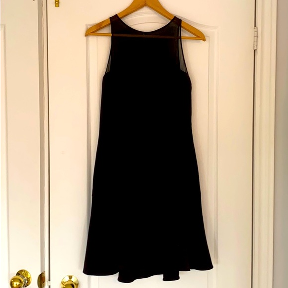 Club Monico Black party dress with netted upper bodice - Picture 1 of 4